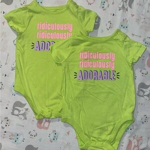 Garanimals 3-6 Month Baby Graphic Onesie “Ridiculously Ridiculously Adorable”